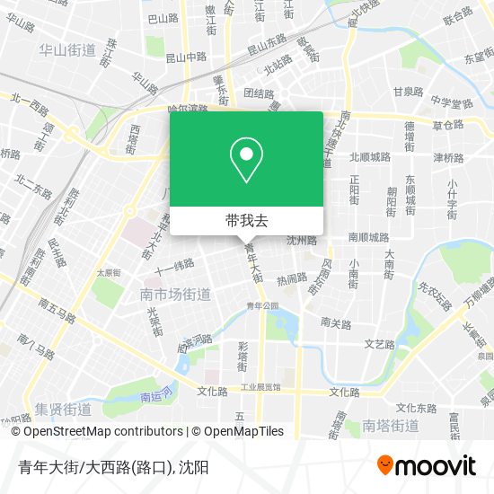 青年大街/大西路(路口)地图