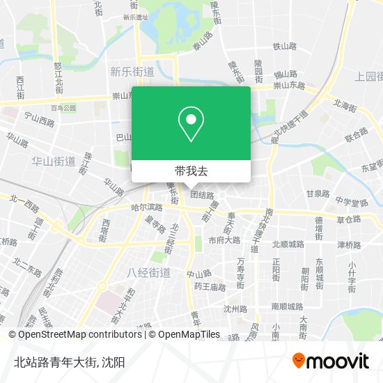 北站路青年大街地图