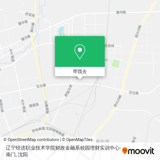 辽宁经济职业技术学院财政金融系校园理财实训中心-南门地图
