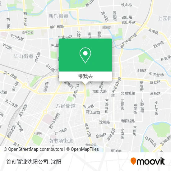 首创置业沈阳公司地图