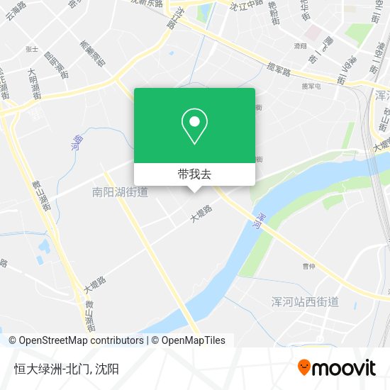 恒大绿洲-北门地图
