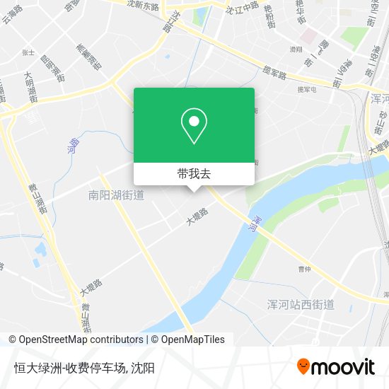 恒大绿洲-收费停车场地图