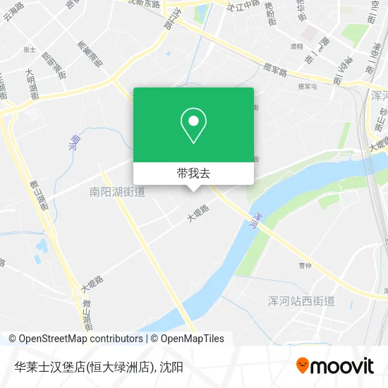 华莱士汉堡店(恒大绿洲店)地图