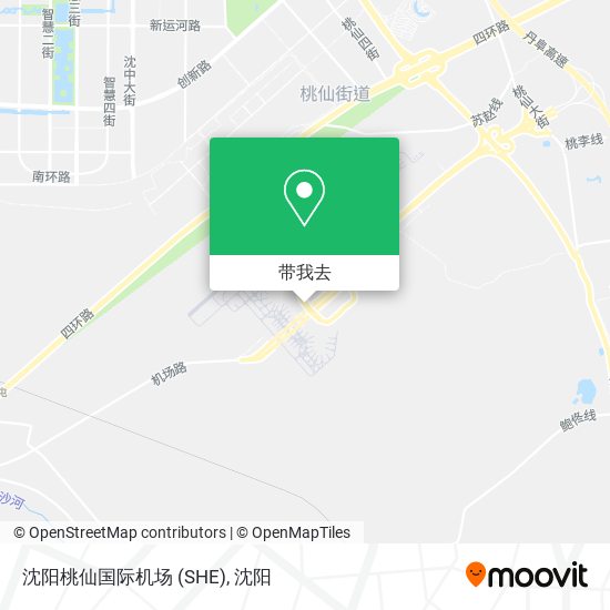 沈阳桃仙国际机场 (SHE)地图