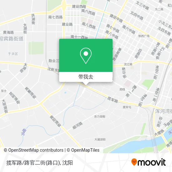 揽军路/路官二街(路口)地图