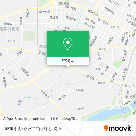 城东湖街/路官二街(路口)地图