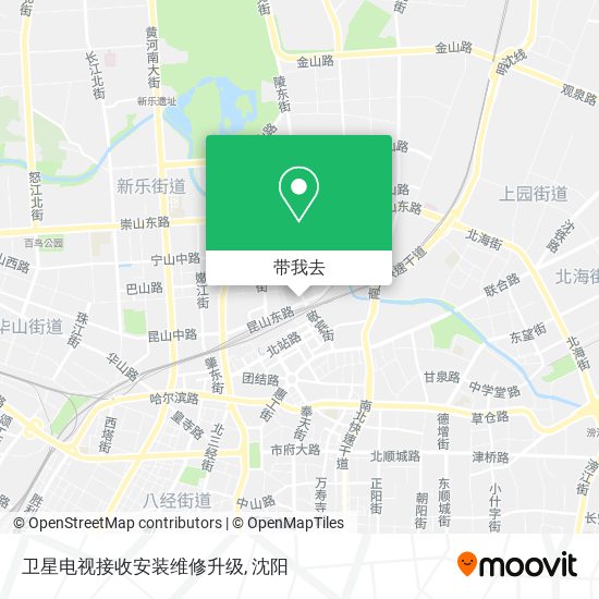 卫星电视接收安装维修升级地图
