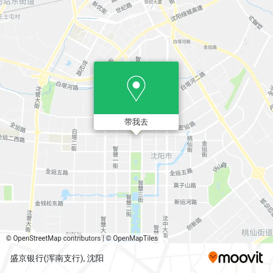 盛京银行(浑南支行)地图