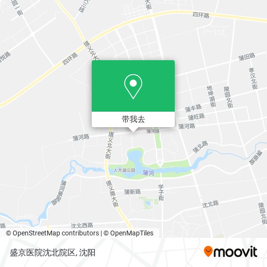 盛京医院沈北院区地图