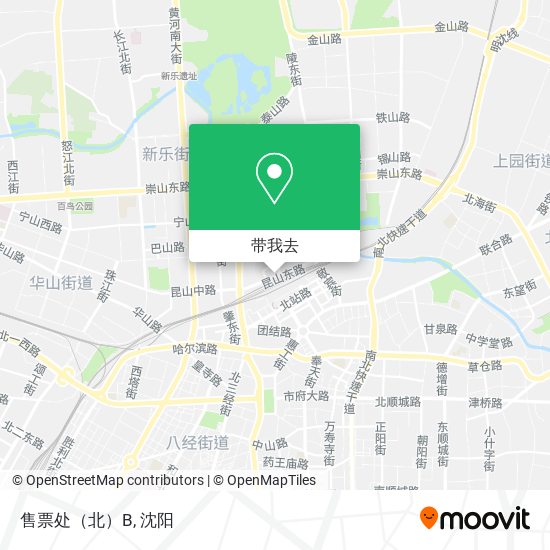 售票处（北）B地图