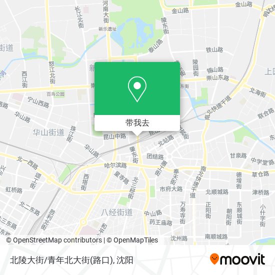 北陵大街/青年北大街(路口)地图