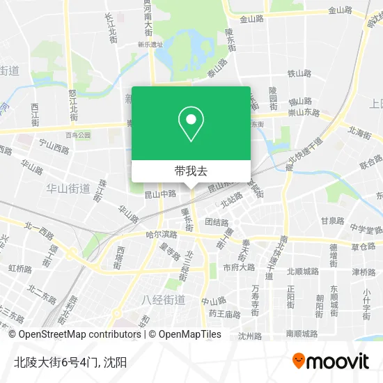 北陵大街6号4门地图