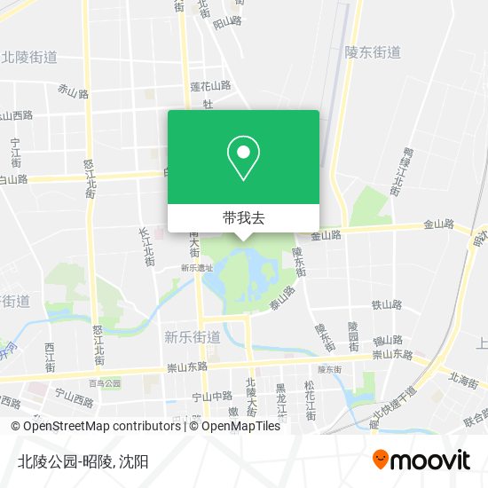 北陵公园-昭陵地图