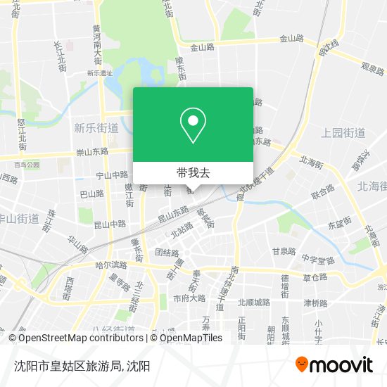沈阳市皇姑区旅游局地图