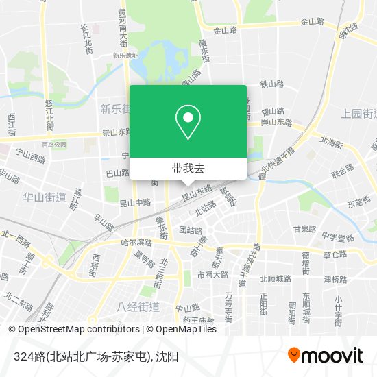 324路(北站北广场-苏家屯)地图