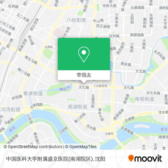 中国医科大学附属盛京医院(南湖院区)地图