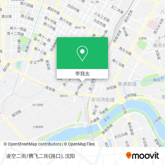 凌空二街/腾飞二街(路口)地图