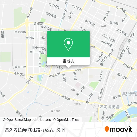 冨久内拉面(沈辽路万达店)地图