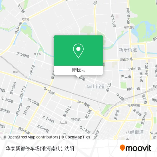 华泰新都停车场(淮河南街)地图