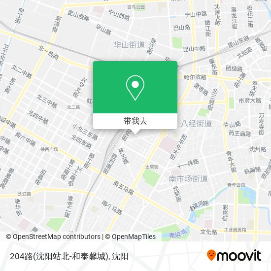 204路(沈阳站北-和泰馨城)地图