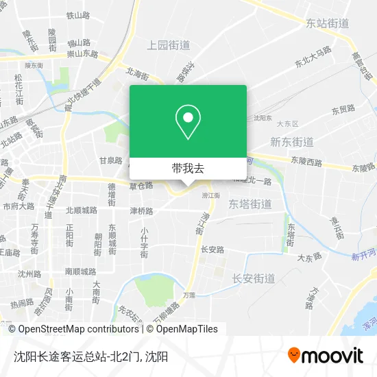 沈阳长途客运总站-北2门地图