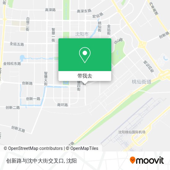 创新路与沈中大街交叉口地图