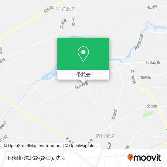 王秋线/沈北路(路口)地图