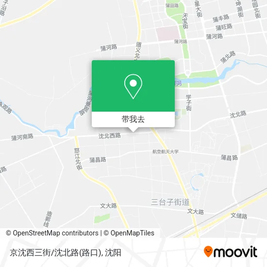 京沈西三街/沈北路(路口)地图