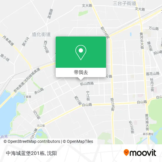 中海城蓝堡201栋地图