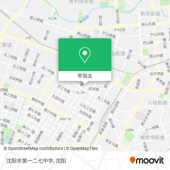 沈阳市第一二七中学地图