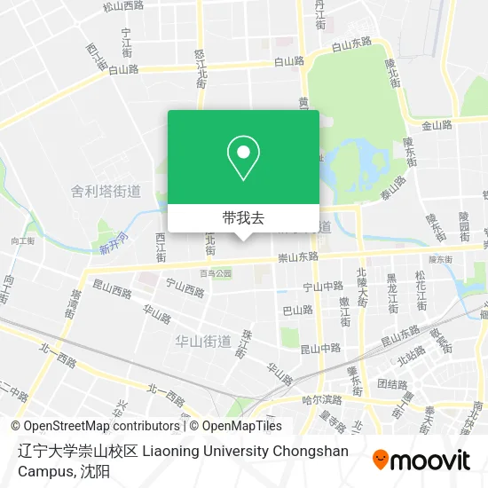 辽宁大学崇山校区 Liaoning University Chongshan Campus地图
