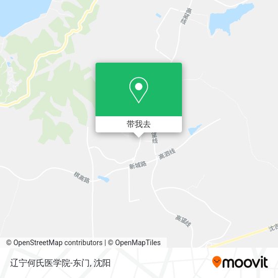 辽宁何氏医学院-东门地图