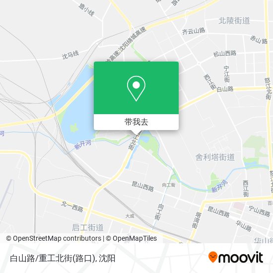 白山路/重工北街(路口)地图