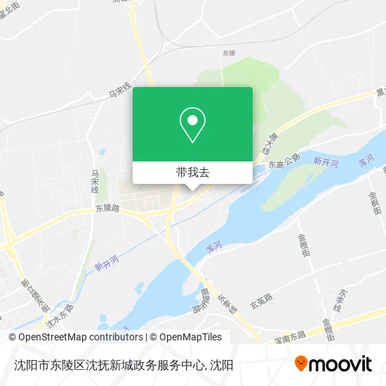 沈阳市东陵区沈抚新城政务服务中心地图