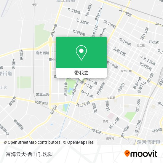 富海云天-西1门地图