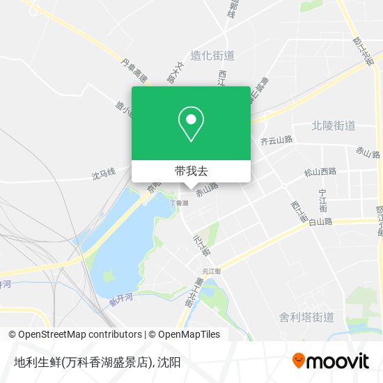 地利生鲜(万科香湖盛景店)地图