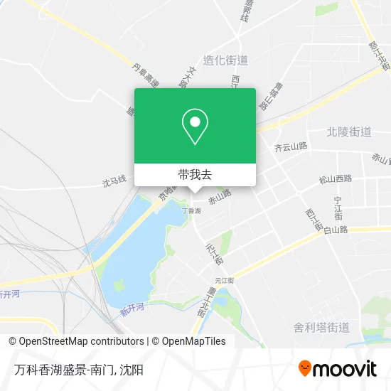 万科香湖盛景-南门地图