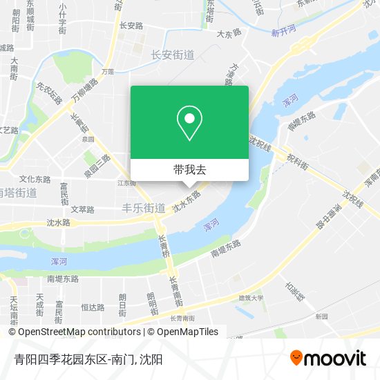 青阳四季花园东区-南门地图