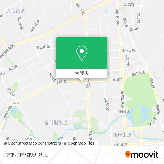 万科四季花城地图