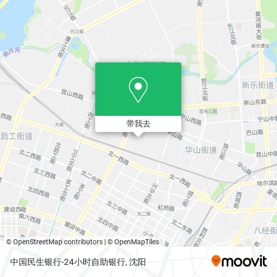 中国民生银行-24小时自助银行地图