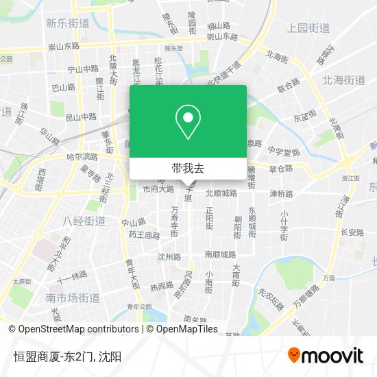恒盟商厦-东2门地图
