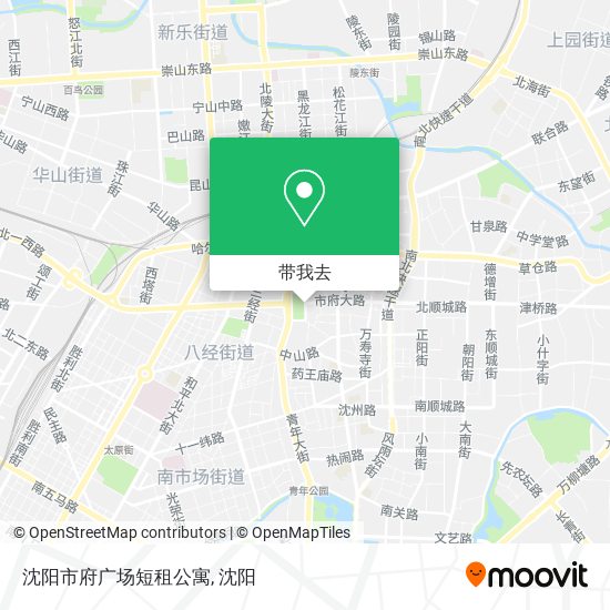 沈阳市府广场短租公寓地图