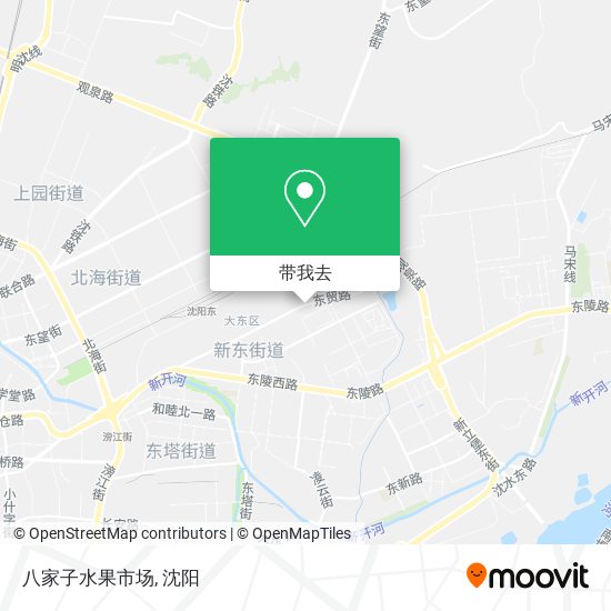 八家子水果市场地图