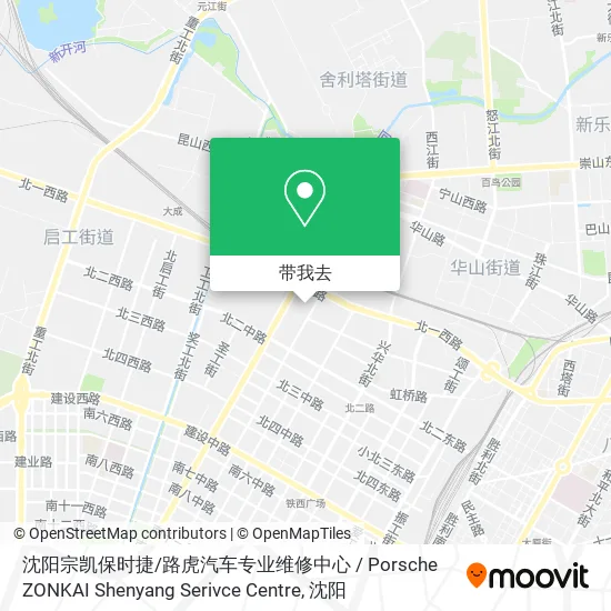 沈阳宗凯保时捷 / 路虎汽车专业维修中心 / Porsche ZONKAI Shenyang Serivce Centre地图