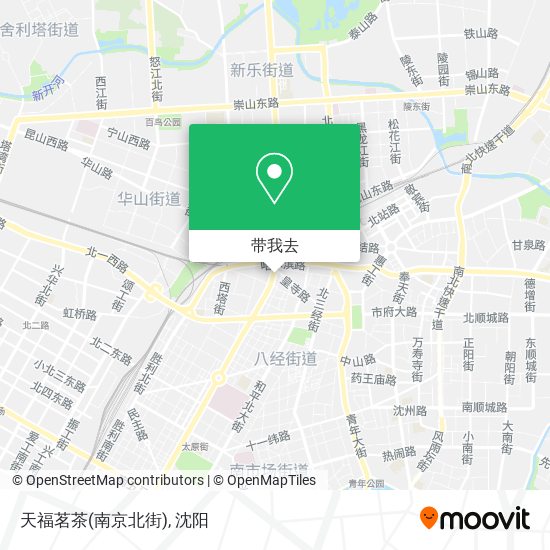 天福茗茶(南京北街)地图