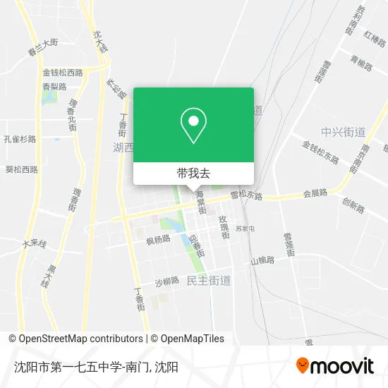沈阳市第一七五中学-南门地图