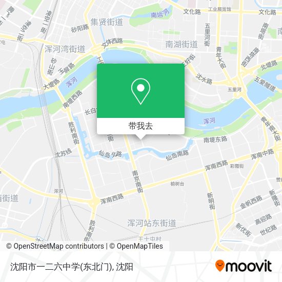 沈阳市一二六中学(东北门)地图