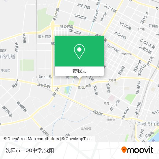 沈阳市一OO中学地图