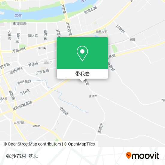 张沙布村地图