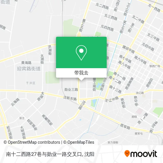 南十二西路27巷与勋业一路交叉口地图